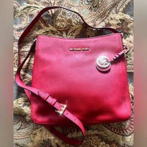 Michael Kors Red Crossbody Bag